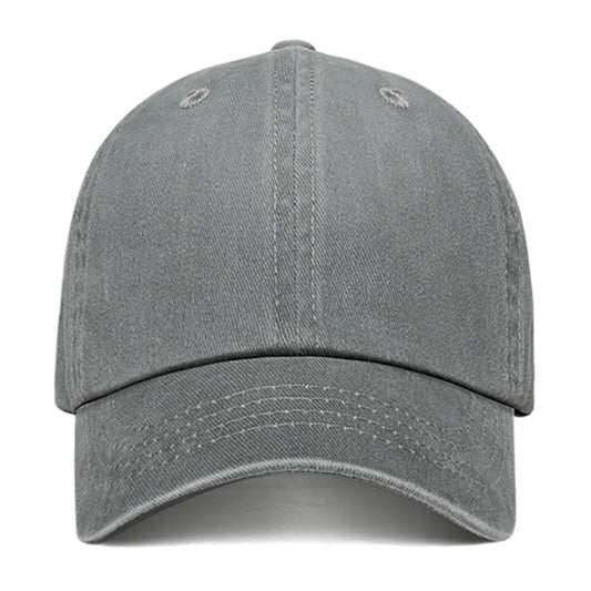 Personalized Baseball Cap Washed Denim Metal Buckle